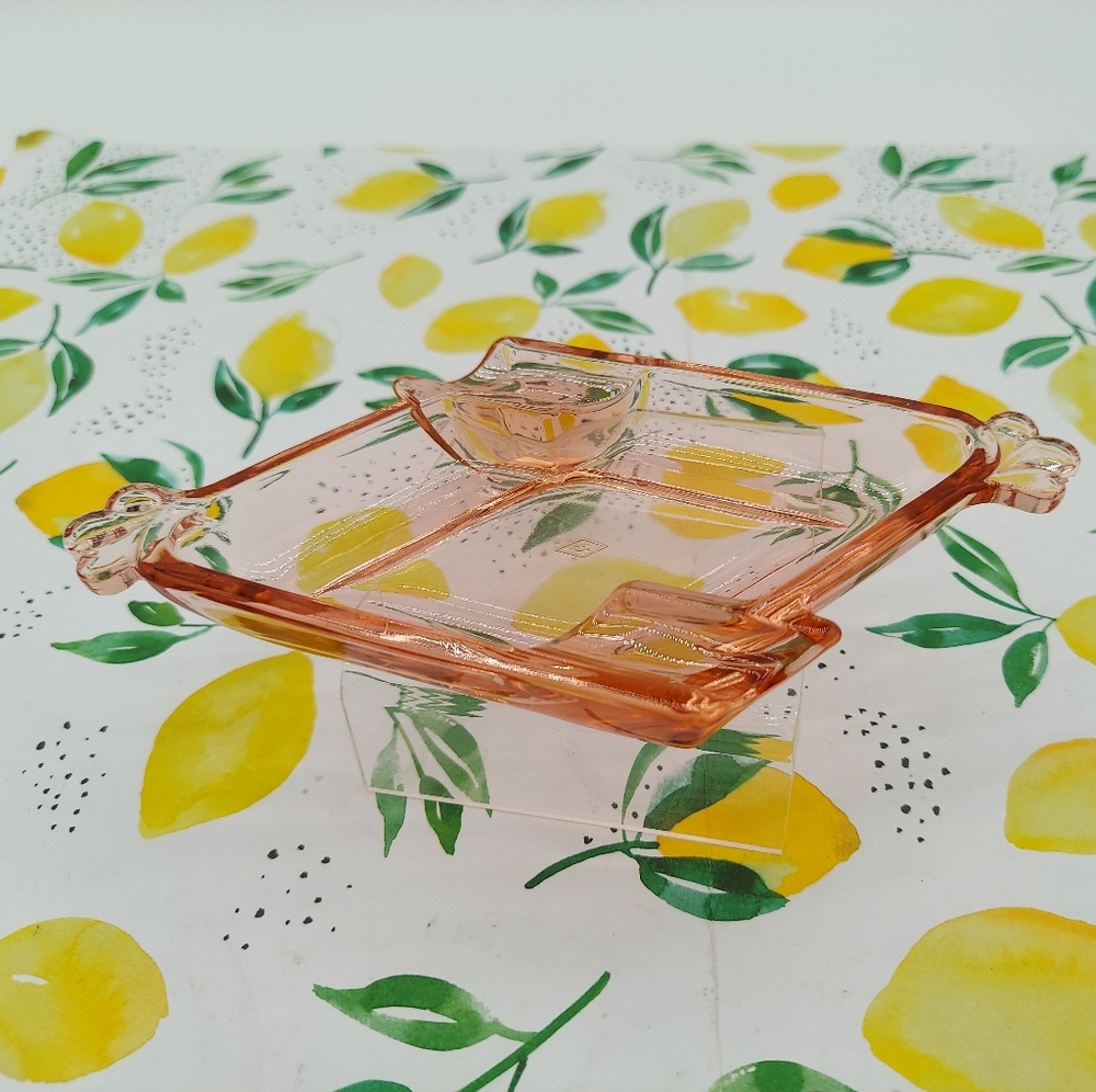 Heisey Ashtray (Flamingo Pink) Rare Collectable Trinket Dish